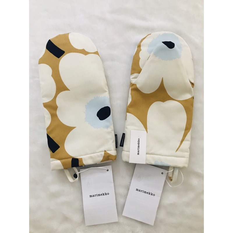 ถุงมือกันร้อน-marimekko-แท้100-ดอก-unikko