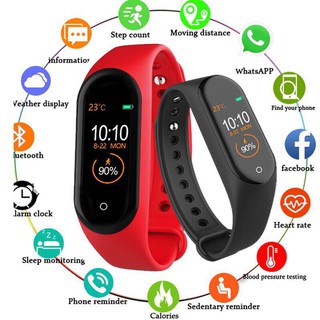 M4 smart watch band สายรัดข้อมือ นาฬิกา อัจฉริยะ     รับประกัน 3 เดือน