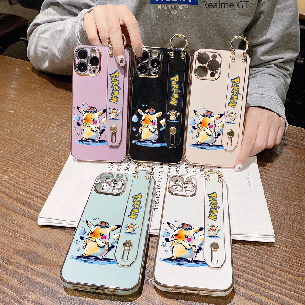 realme-gt-2-3-neo-master-x7-narzo-20-30a-50-50a-prime-pro-5g-เคสเรียวมี-สำหรับ-case-pikachu-wrist-strap-tpu-เคส-เคสโทรศัพท์-เคสมือถือ