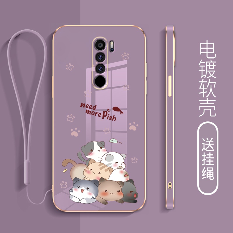 เคสโทรศัพท์มือถือ-กันลื่น-ลายการ์ตูนแมว-พร้อมสายคล้อง-สําหรับ-redmi-note-10-note-10-pro-note-11-note-11s-note-11-pro-redmi-9-9a