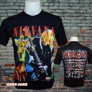 เสื้อวง NIRVANA วงร็อค ไม่มีตะเข็บข้าง คอฟิต ป้ายUS เสื้อทัวร์ เสื้อวินเทจ เสื้อยืด วงดนตรีร็อคต่างประเทศสามารถปรับแต่งไ