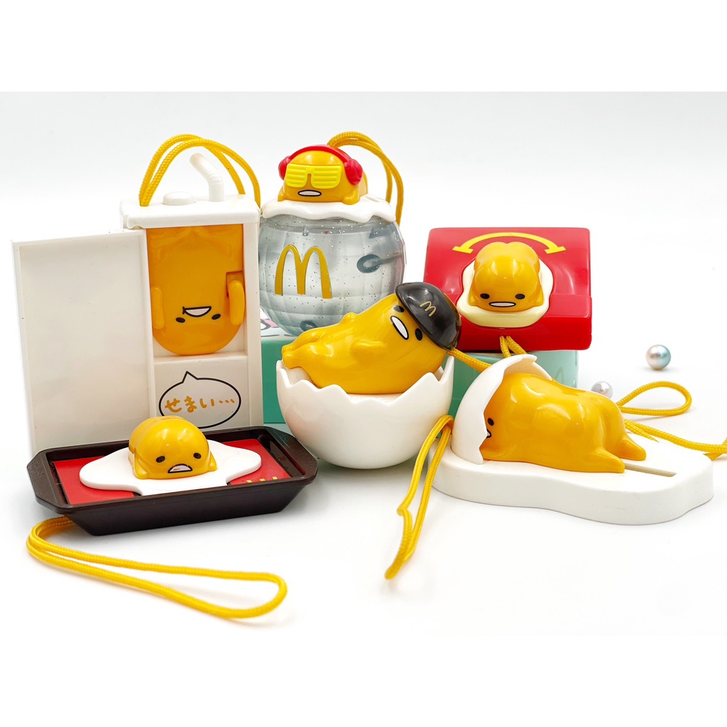 โมเดลกุเดทามะ-ไข่ขี้เกียจ-ของเล่นแมค-ชุดแฮปปี้มิล-happy-meal-gudetama-ลิขสิทธิ์แท้-ของสะสมมือสองญี่ปุ่น