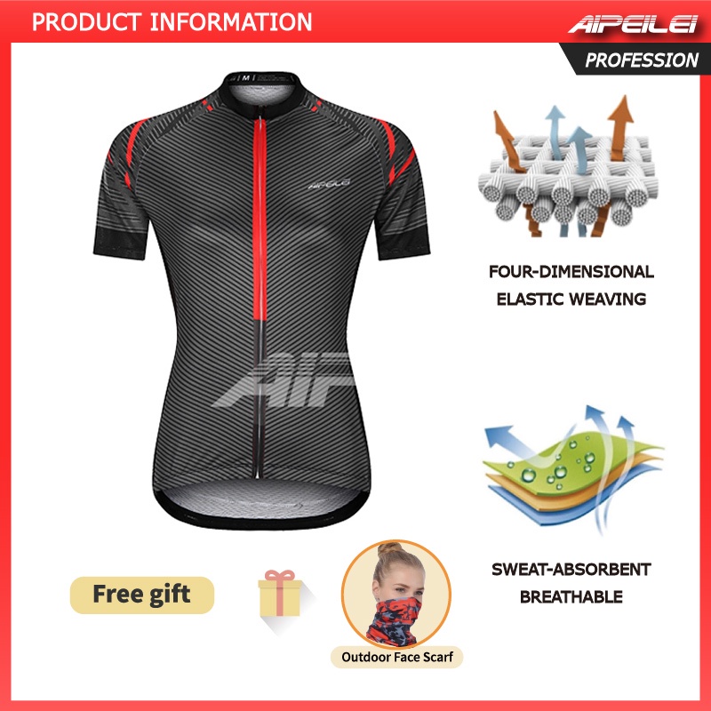 in-stock-aipeilei-เสื้อปั่นจักรยานสำหรับผู้หญิงแขนสั้นด้านบนจักรยานเสือหมอบ