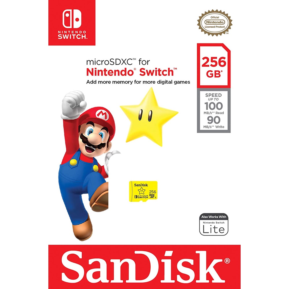 sandisk-microsdxc-card-ใช้กับ-nintendo-switch-128gb-256-gb-microsd-card-nintendo-switch-memory-card-micro-sd