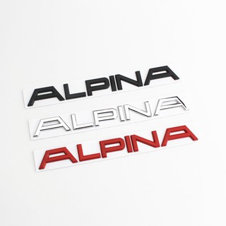 สติกเกอร์โลโก้ตัวอักษรภาษาอังกฤษ Alpina สําหรับติดตกแต่งรถยนต์