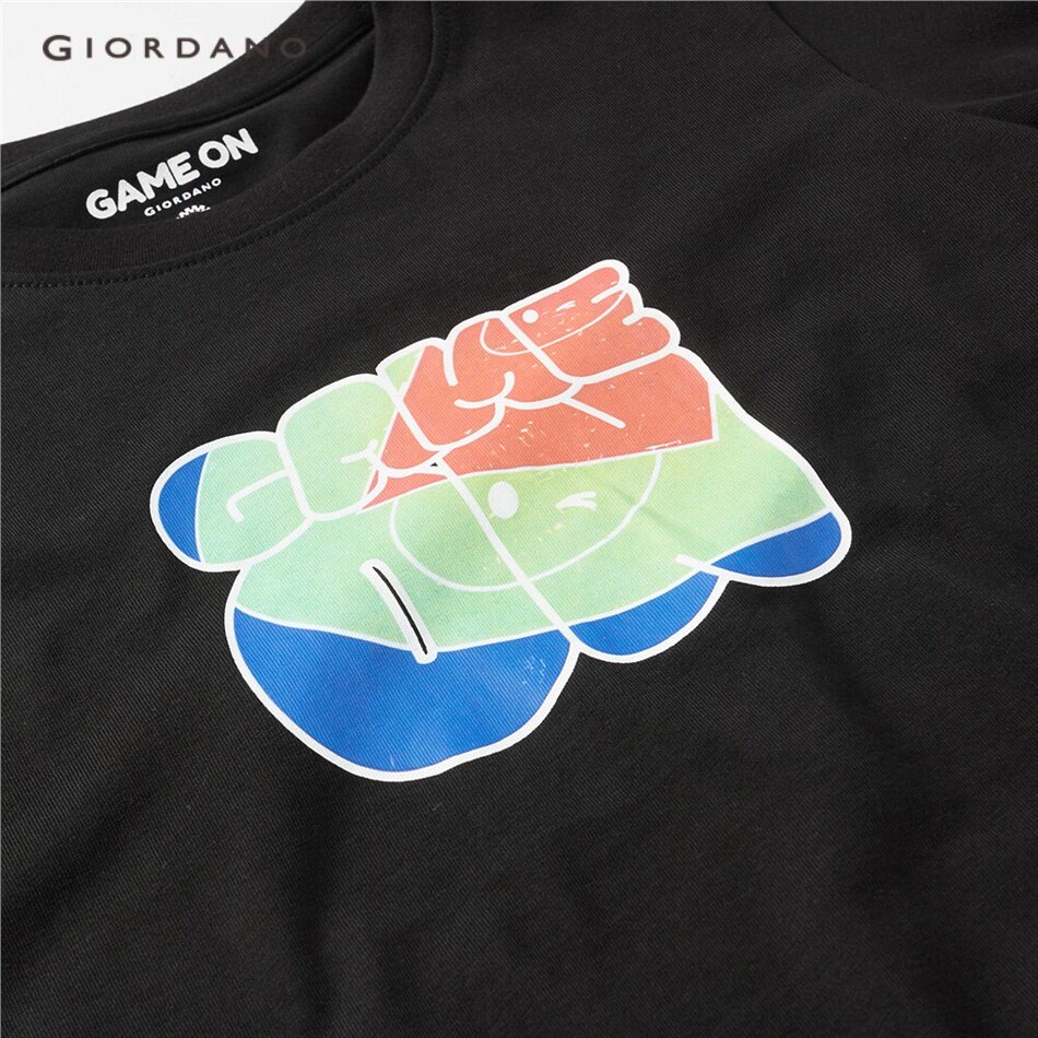 giordano-เสื้อยืดผู้หญิง-womens-game-on-womens-tshirt05390205