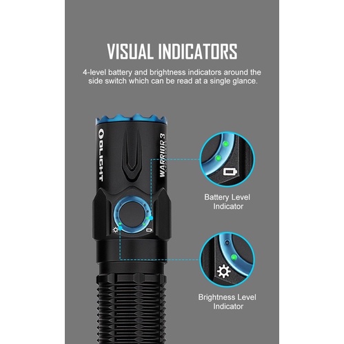 ไฟฉาย-tactical-olight-warrior-3-2300ลูเมน-ชาร์จแม่เหล็ก