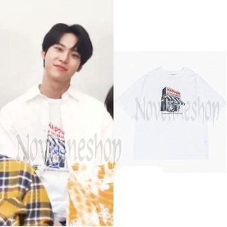 เสื้อยืด ผ้าฝ้าย พิมพ์ลาย NCT DOYOUNG OUTFIT HADDON SUPERMARKET สไตล์เกาหลี ยุค 30S