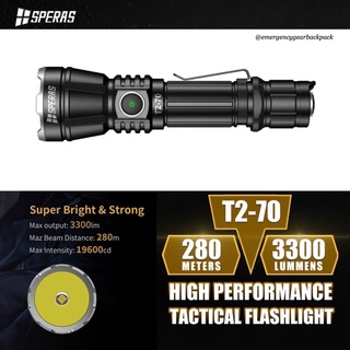SPERAS T2-70 3300LMS 280M Tactical Flashlight