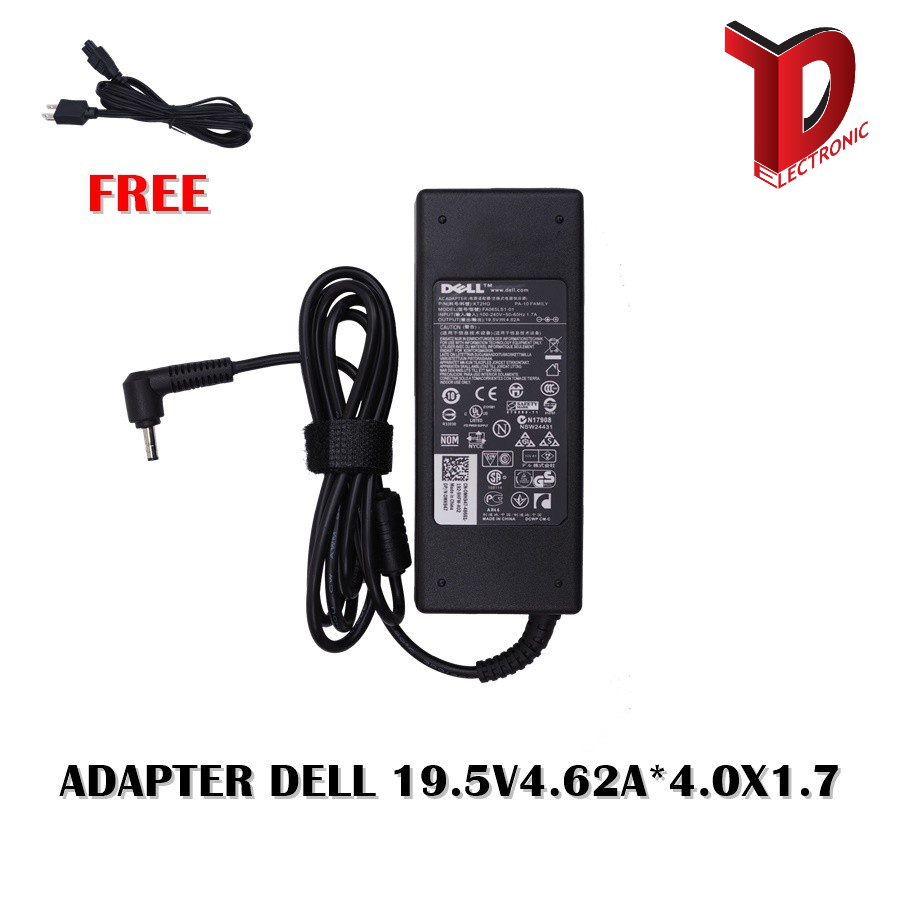 ภาพหน้าปกสินค้าADAPTER DELL 19.5V4.62A*4.0X1.7 / สายชาร์จโน๊ตบุ๊ค เดล + แถมสายไฟ