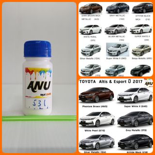 สีแต้มรถ PIY -I สีรถยนต์ TOYOTA ALTIS สีตรงตามรุ่นรถ ตามเบอร์ (กี่งเงา) ขนาด 30 ml. (ขวด)