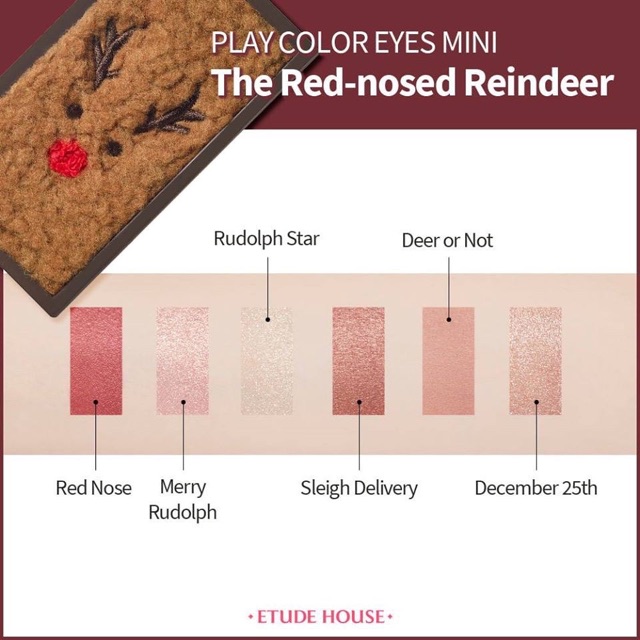 พร้อมส่ง-แท้100-etude-house-rudolph-play-color-eye-mini