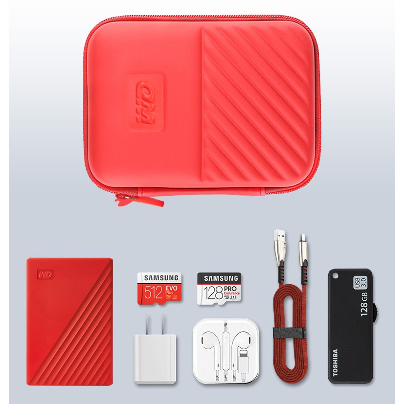 ภาพสินค้าHDD 2.5" Soft Case - กระเป๋าใส่ ฮาร์ดดิส 2.5" - สามารถใส่ได้ 2 ตัว จากร้าน vissavat บน Shopee ภาพที่ 1