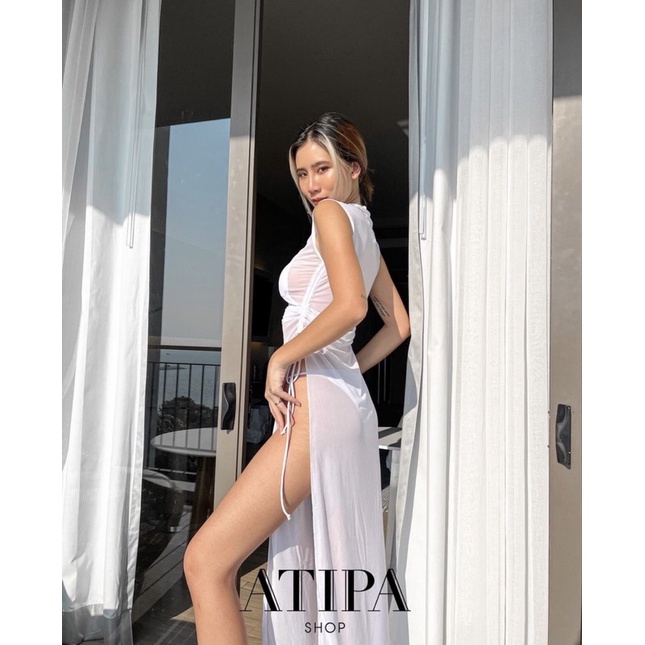 ภาพหน้าปกสินค้าAtipashop - Dress C2 bikini ชุดเซ็ท 3 ชิ้น บิกินี เสื้อ กางเกง และ เดรสคลุม มีสองสีให้เลือก จากร้าน atipashopp บน Shopee