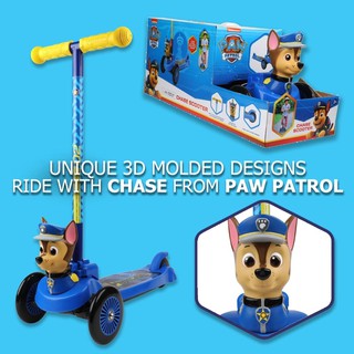 สกู๊ตเตอร์ Paw Patrol Chase 3d Scooter with 3 wheels and tilt to turn