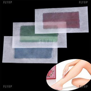 Flyup แว็กซ์กําจัดขน แบบสองด้าน มืออาชีพ ฤดูร้อน 20 ชิ้น = 10 แผ่น