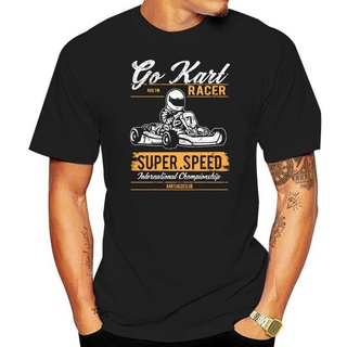 เสื้อยืดโอเวอร์ไซส์เสื้อยืด พิมพ์ลาย Go Kart Super Speed Racer Motor แฟชั่นสําหรับผู้ชาย 2022S-3XL