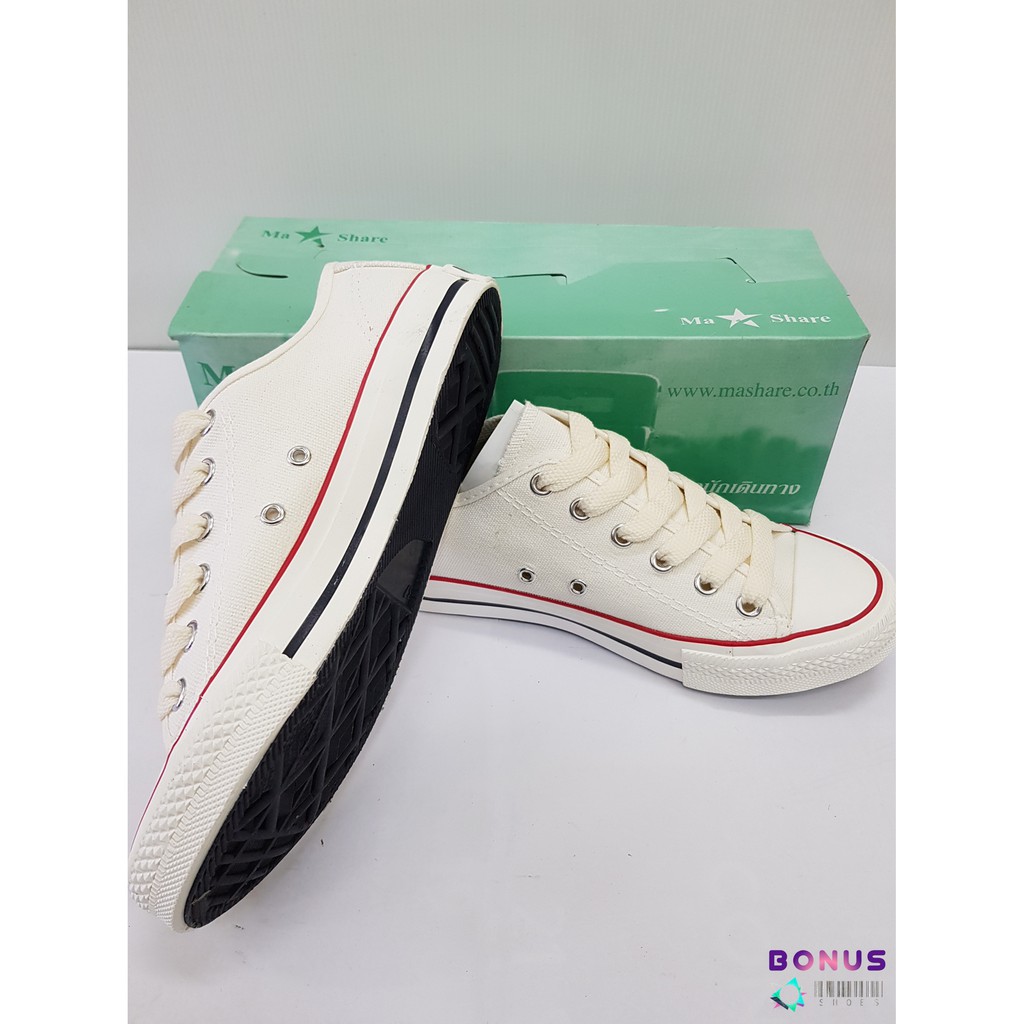 รองเท้าผ้าใบทรง-converse-สีครีม-ไซส์37-44