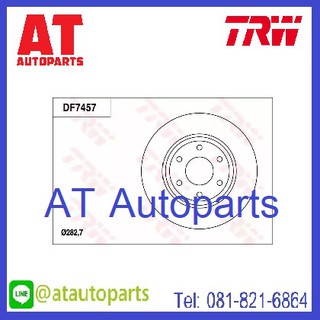 จานคู่ดิสเบรค-คู่ดรัมเบรค NISSAN นาวาร่า 5,6เกียร์ D40 NP300 *No.DF7457,DF7458หน้า-DB7112ดรัม *ยี่ห้อ TRW *ราคาขายต่อคู่