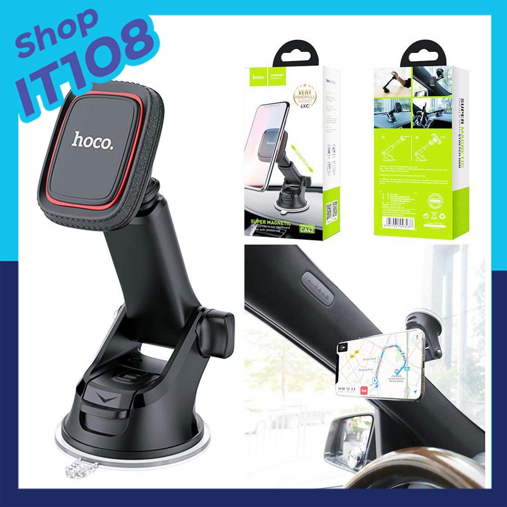 Hoco CA42 Super Magnetic Car Holder - ที่จับโทรศัพท์ระบบแม่เหล็ก ขาตั้ง ...