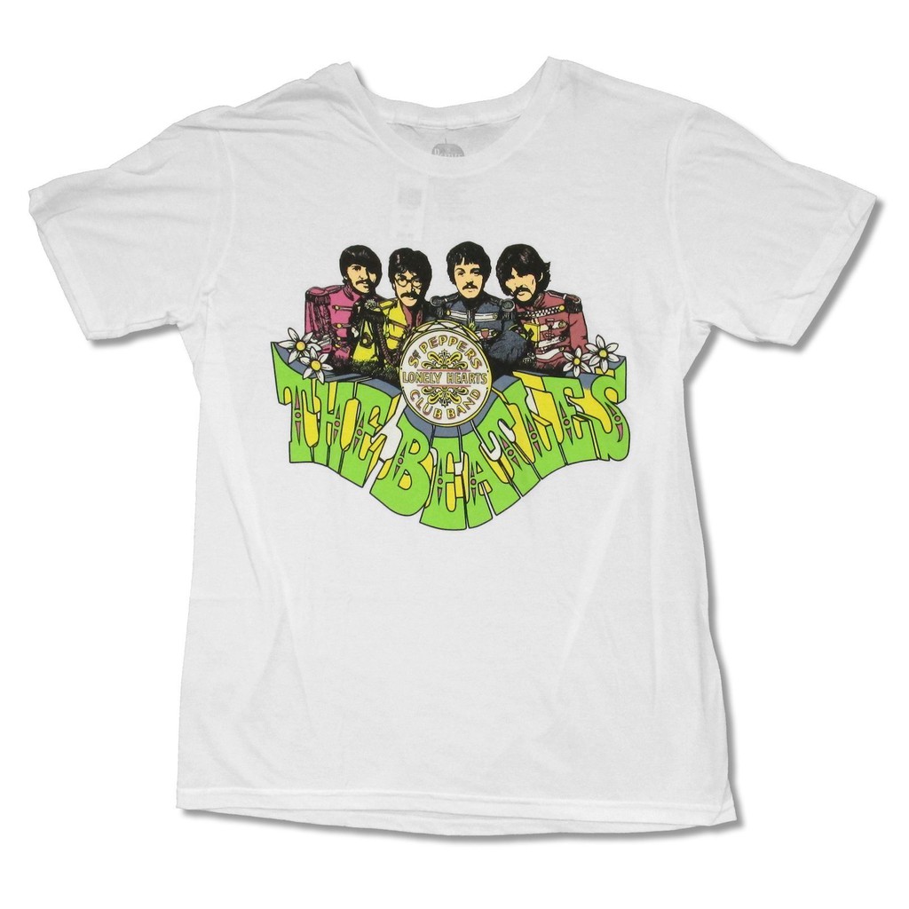 เสื้อยืดลายการ์ตูน-the-beatles-สำหรับผู้ใหญ่