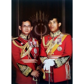 โปสเตอร์ รูปถ่าย ในหลวงรัชกาลที่ 9 / 10 King Bhumibol Rama IX / King Maha Vajiralongkorn Rama X POSTER 15”x21” Thai Siam