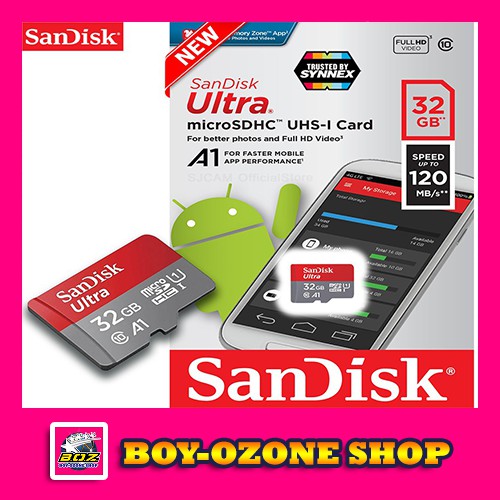 ภาพหน้าปกสินค้าSANDISK ULTRA 32GB A1 MICROSD UHS-I CARD