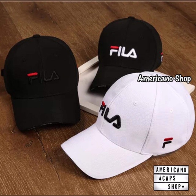 ภาพหน้าปกสินค้าหมวก Fila Cap หมวกแก๊ปฟิล่า หมวกแฟชั่น งานปัก งานป้าย คุณภาพดี 100% (ถ่ายจากสินค้าจริง)