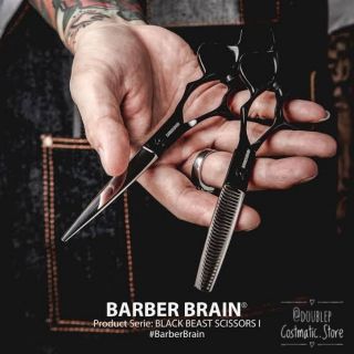 พร้อมส่​ง​ ✂️ กรรไกรตัด/ซอยผม​ ​Barber Brain ขนาด6นิ้ว​ VAL-64