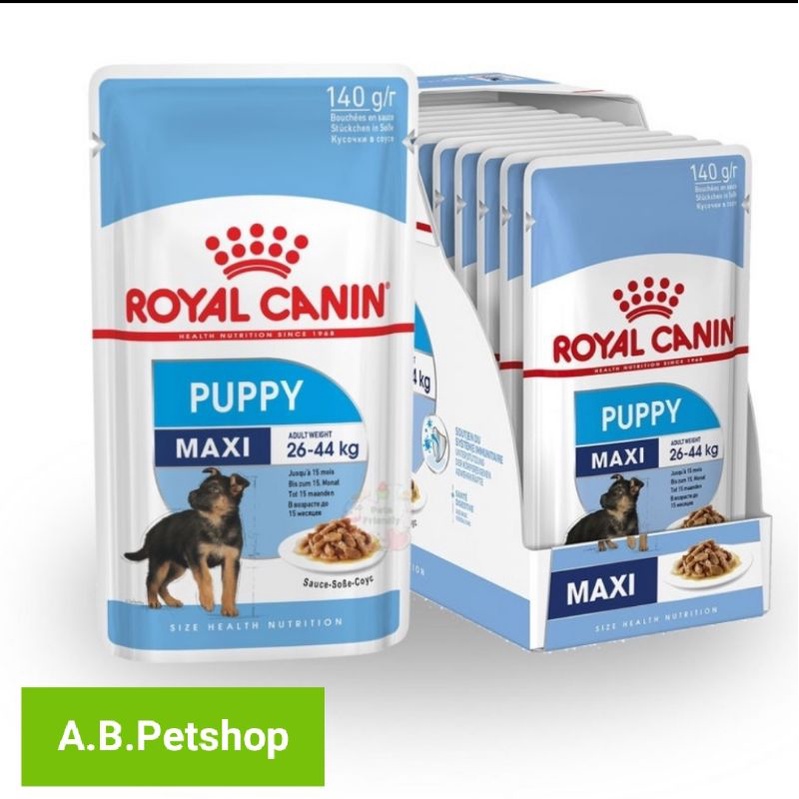 royal-canin-โรยัลคานิน-maxi-puppy-อาหารลูกเปียกสุนัข-ขนาดใหญ่-ยกกล่อง-149g-x10-ซอง