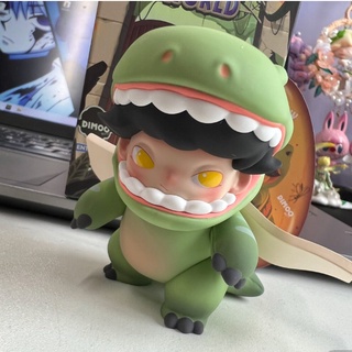 【ของแท้】POPMART Dimoo Jurassic World Series ชุดกล่องสุ่ม 12 แบบ ตุ๊กตาฟิกเกอร์