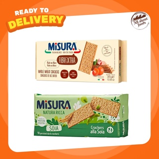 Misura Crackers 385/400 กรัม Misura Cracker 385/400 g. นำเข้าจากอิตาลี มิซูร่า แครเกอร์ 2 รสชาติ