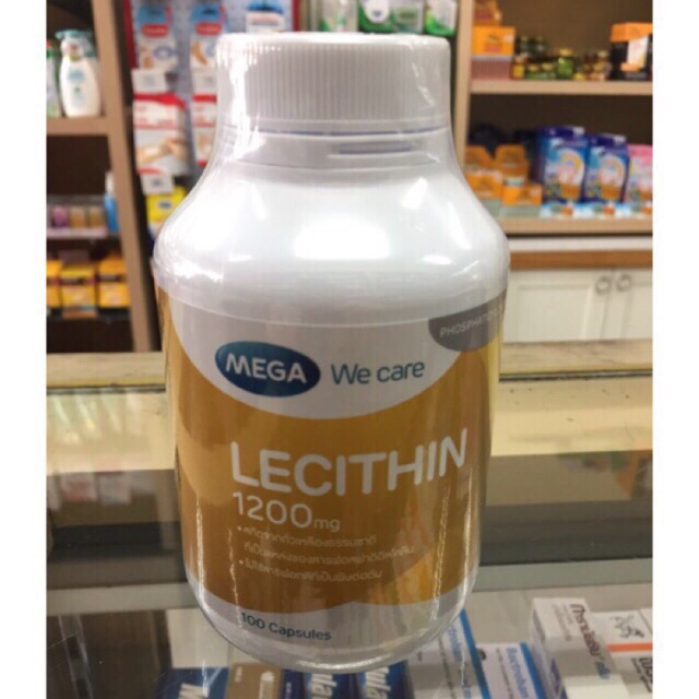 mega-lecithin-1200-mg-สารสกัดจากถั่วเหลือง-100-แคปซูล