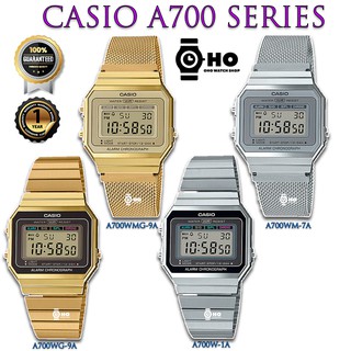 นาฬิกาข้อมือผู้หญิงCasio Standard สายสแตนเลส รุ่น A700WMG-9A A700WM-7 A700WG-9 A700W-1