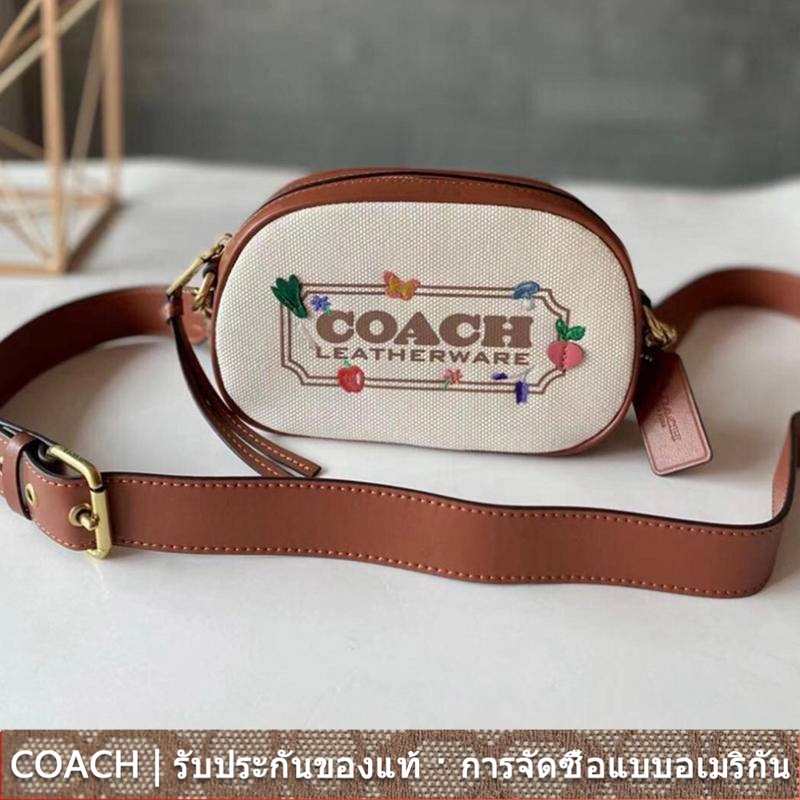 us นำเข้า⭐️ พร้อมสต็อก COACH C2764 แฟชั่นผู้หญิงมินิรูปไข่กระเป๋าสะพาย ...