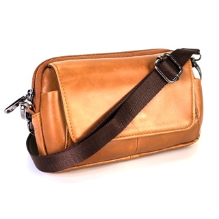 Chinatown leather กระเป๋าหนังแท้คาดเอวได้ สะพายได้ ใบใหญ่ ใหญ่กว่าiPhone Pro max