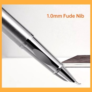 🔥มาใหม่🔥ปากกาหมึกซึม เส้นเล็ก ใหญ่ในด้ามเดียว  Calligraphy  Fude nib fountain pen lamy