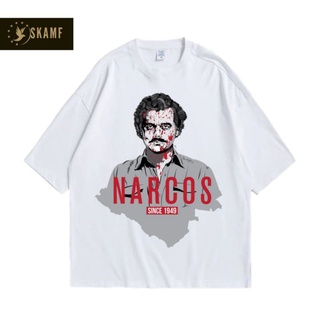 เสื้อยืดผ้าฝ้ายพิมพ์ลายขายดี เสื้อยืด ลาย Narcos-since VINTAGE 1949 | เสื้อยืด พิมพ์ลาย Escobar PABLO | เสื้อยืด ลาย BOO