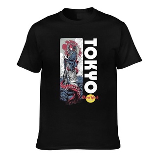 เสื้อยืดวินเทจเสื้อยืดลําลอง แขนสั้น พิมพ์ลาย Hard Rock Tokyo 1 Diy สําหรับผู้ชายS-4XL