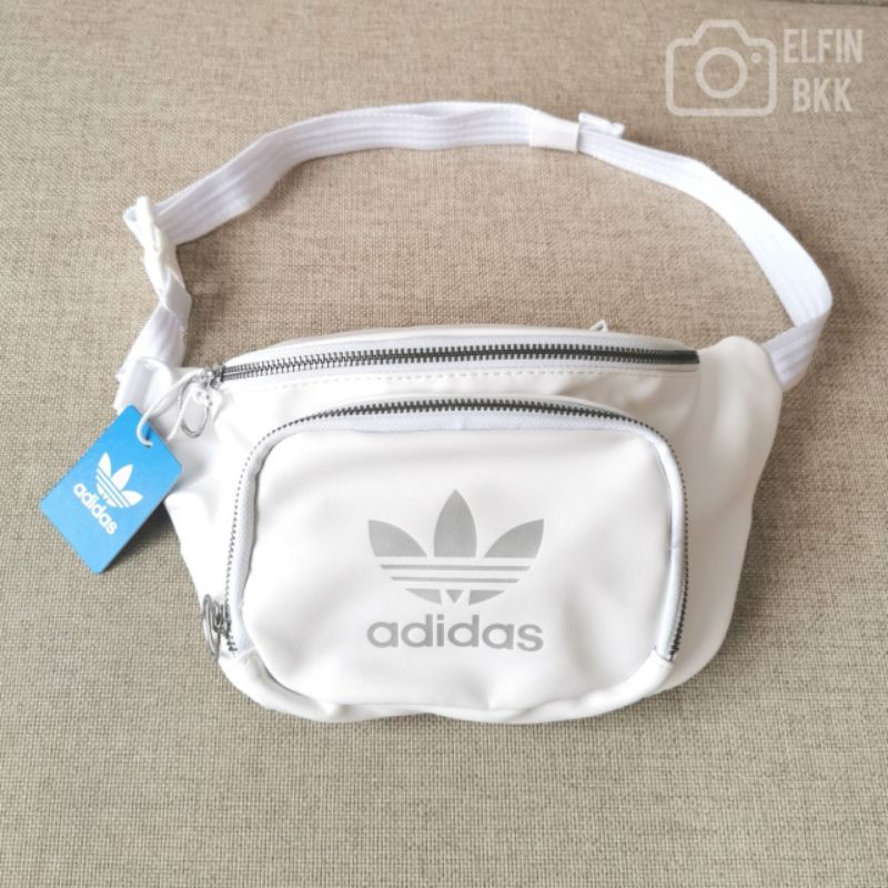 แท้-lt-limited-us-gt-adidas-waist-bag-กระเป๋าคาดอก-คาดเอว-หนัง-pu-สีขาว