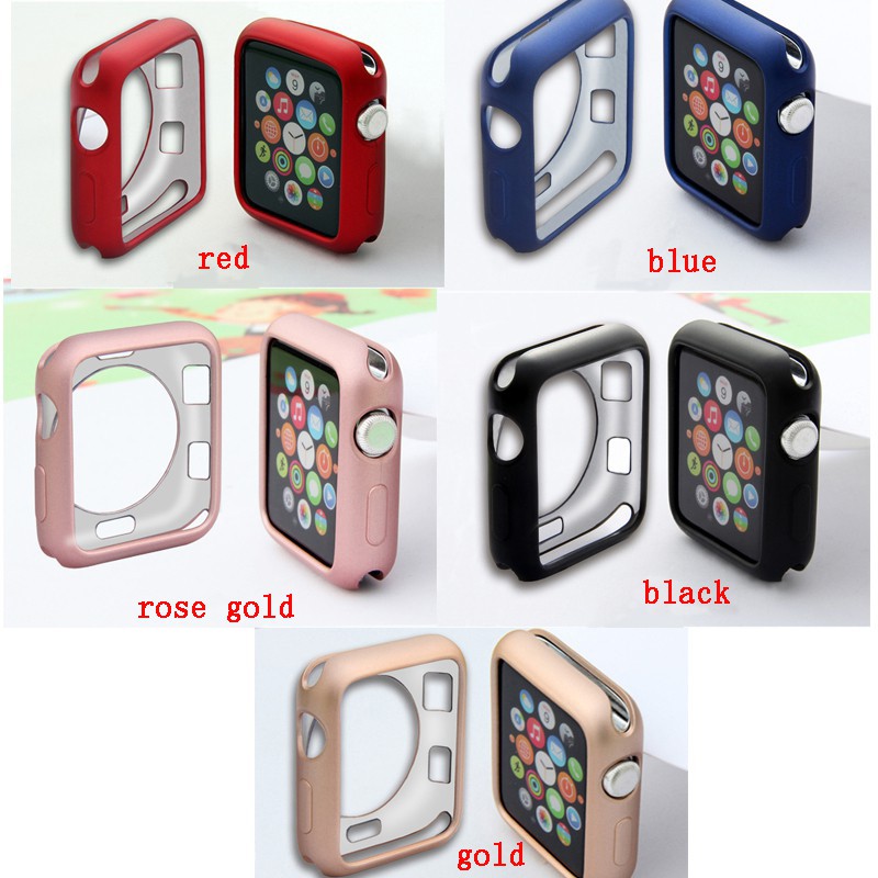 ภาพหน้าปกสินค้ากรอบเคส TPU สำหรับ Apple Watch Series 1 2 3 4 5 6 SE 38 มม. 42 มม. 40 มม. 44 มม. จากร้าน dinghanda.th บน Shopee