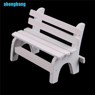 Abongbang ม้านั่ง เก้าอี้ไมโคร สีขาว สําหรับตกแต่งบ้านตุ๊กตา