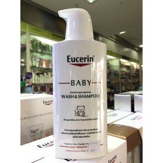 EUCERIN PH5 BABY BATH & SHAMPOO 400ML ยูเซอรินทำความสะอาดผิวบอบบางของเด็กทารก ตั้งแต่ศีรษะจรดปลายเท้า