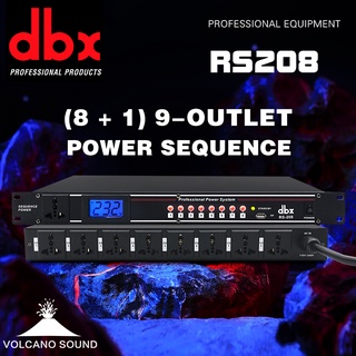 DBX RS-208 เครื่องกรองกระแสไฟฟ้าและลดทอนสัญญาณรบกวน รุ่น ปลั๊กไฟ หน่วงเวลา sequence power control Equipment protectionปล