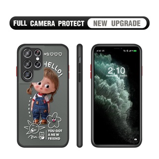 สำหรับ Samsung Galaxy S21 Ultra S21 Plus 5G S21 5G เคสโทรศัพท์กันกระแทก Cute Girl เคสป้องกันสมาร์ทโฟน