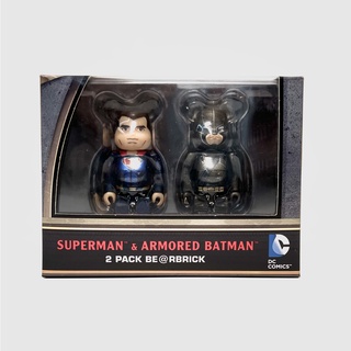 Bearbrick Superman &amp; Armored Batman 100%