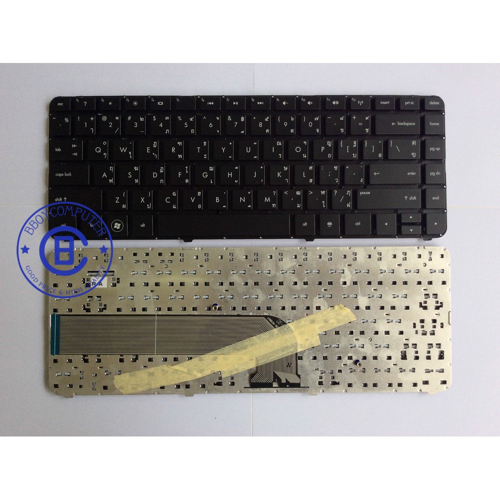 hp-keyboard-คีย์บอร์ด-hp-pavilion-dv4-5000-dv4-5100-dv4-5200-dv4-5300-สีดำ-ไทย-อังกฤษ