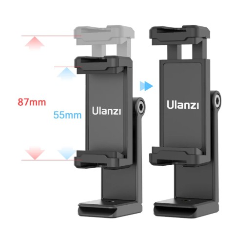 ulanzi-st-22-phone-tripod-mount-ที่หนีบมือถือหมุนได้-360-องศามีช่อง-hot-shoe2ช่อง-ต่อกับขาตั้งกล้องถ่ายรูป-อัดวิดีโอ-ไลฟ