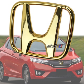 [ข้อเสนอ] ตราสัญลักษณ์โลโก้ สีทอง สําหรับ Honda Civic Accord CRV HRV Jazz Odyssey Stream (ด้านหน้าเท่านั้น)