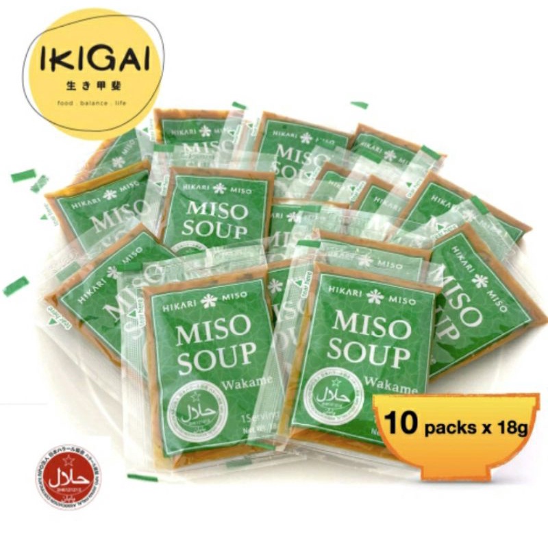HIKARI Sokunama Miso Soup Wakame 18g (10 packs) Shopee Thailand